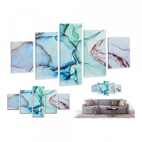 Painting Canvas Marble Blue (5 Pieces)