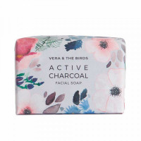 Facial Cleanser Vera & The Birds Soap Cake Active charcoal (100 g)