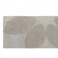 Carpet DKD Home Decor Beige Polyester Circles (60 x 240 x 0.9 cm)