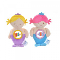 Rattle Cuddly Toy DKD Home Decor Mermaid (2 pcs)