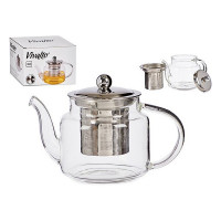 Teapot Straight Transparent Crystal Steel