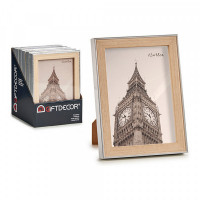 Photo frame Silver Wood polypropylene Plastic (15,8 x 2 x 20,7 cm) (1 uds)