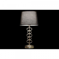 Desk lamp DKD Home Decor Black Silver Polyester Metal 220 V Golden 50 W (2 pcs) (25 x 25 x 48 cm)