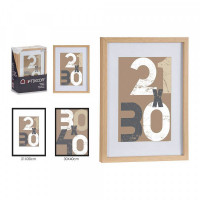 Wall photo frame Natural MDF (1 uds) (32,5 x 2,5 x 42,5 cm)