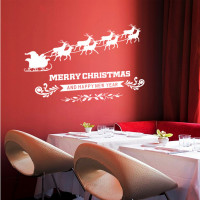 Miico ABQ6002 Christmas Sticker PVC Removable Wall Sticker For Room Decoration