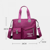 Women Large Capacity Waterproof Nylon Handbag Shoulder Bag