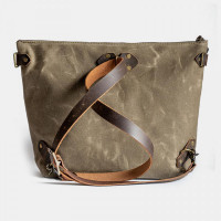 Women Vintage Classic Adjustable Strap Stitch Craft Exquisite Hardware Backpack Large Capacity Denim Soft Leather Shoulder Bag