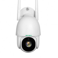SV3C 1080P WIFI Outdoor Security Camera Pan Tilt Two-way Audio Night Vision Human Detection ONVIF Camera 128GB SD Card Remote Cam Home IP Camera EU Plug