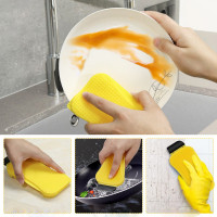 CHARMINER 2PCS Multi-purpose Cleaning Sponge Scrubber Dish Wand Sponge