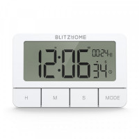BlitzHome BH-TR01 Chronograph Electric Clock Kitchen Timer Multi-mode Large HD LCD Screen Alarm Clock