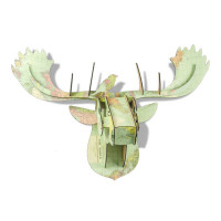 3D Puzzle Model Creative European Wooden Animal Deer Head Home Decoration Accessories Christmas Wall Hanging Crafts