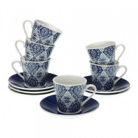 Piece Coffee Cup Set Aveiro Porcelain (6 Pieces)
