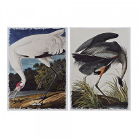 Painting DKD Home Decor Heron (50 x 1.8 x 70 cm)