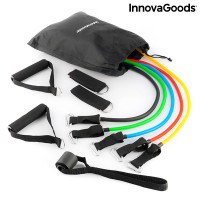 Set of Resistance Bands with Accessories and Exercise Guide Rebainer InnovaGoods