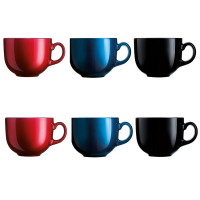 Set of Mugs Luminarc Flashy Glass Colours x 3 (0,5 L) (6 pcs)