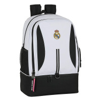 Sports Bag with Shoe holder Real Madrid C.F. 20/21 White Black