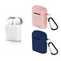 Bluetooth Headset with Microphone Contact Twins Mini 400 mAh White