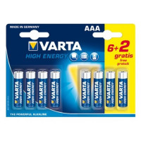 Battery Varta LR6 AAA 1,5V High Energy (8 pcs)