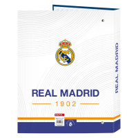 Ring binder Real Madrid C.F. Blue White A4