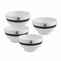 Set of bowls Benetton Bone China Porcelain 650 ml (4 uds)