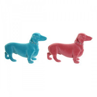 Decorative Figure DKD Home Decor Resin Dog (2 pcs) (22 x 8.5 x 14 cm)