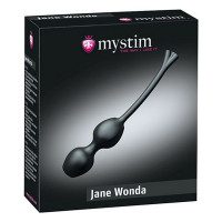 Jane Wonda Kegel Balls Black Mystim Silicone (Ø 3,3 cm)