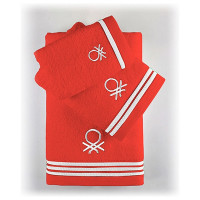Towel set Benetton Rainbow Red (3 pcs)