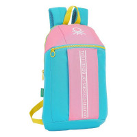 Child bag Benetton Color Block Yellow Pink Turquoise