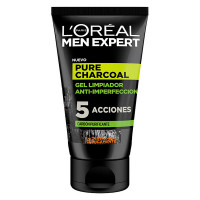 Facial Cleansing Gel Pure Charcoal L'Oreal Make Up (100 ml)