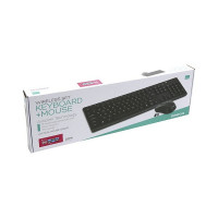 Keyboard and Wireless Mouse Omega OKM071BES 1200 dpi Black