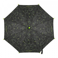 Umbrella BlackFit8 Topography Black Ø 76 cm