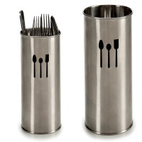 Cutlery Organiser (10,2 x 18 x 10,2 cm) Stainless steel