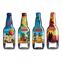 Bottle opener DKD Home Decor Metal (4 pcs) (4 x 4 x 12 cm)
