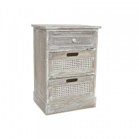 Chest of drawers DKD Home Decor Rattan Paolownia wood (40 x 29 x 58 cm)