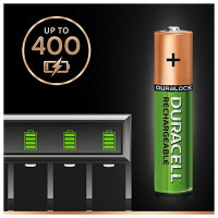 Rechargeable Batteries DURACELL DURDLLR03P4B HR03 AAA 800 mAh (4 pcs)