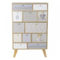 Chest of drawers DKD Home Decor Paolownia wood Elephant (60 x 25 x 94 cm)