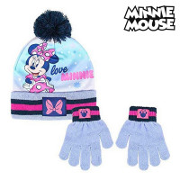 Hat & Gloves Minnie Mouse Lilac