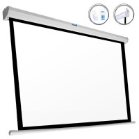 Electric Wall Screen iggual PSIES240 White (240 x 240 cm)