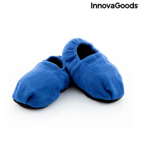 Microwavable Heated Slippers InnovaGoods Blue