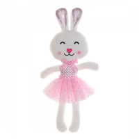 Fluffy toy DKD Home Decor Rabbit (18 x 5 x 35 cm)