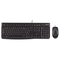 Keyboard and Optical Mouse Logitech 920-002550 1000 dpi USB Black
