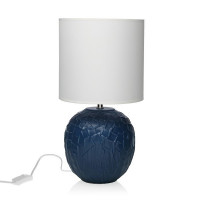 Desk Lamp Blue Ceramic (25 x 51 x 25 cm)