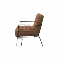 Armchair DKD Home Decor Brown Polyurethane Metal (62.5 x 74 x 80 cm)