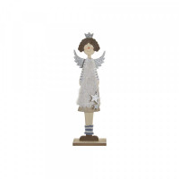 Decorative Figure DKD Home Decor Polyester Wood Angel (15 x 7 x 50 cm)