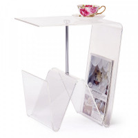 Coffee Table DKD Home Decor Transparent Acrylic Metal (40 x 30 x 44 cm)