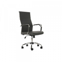 Office Chair DKD Home Decor Grey Polyester PVC Metal (54 x 62 x 112 cm)