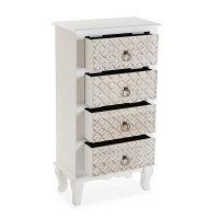 Chest of drawers 4 drawers MDF Wood (25 x 90,5 x 48 cm)