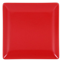 Plate Ming II Red Breadbasket (16 x 16 x 2 cm)