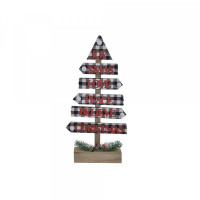 Christmas Tree DKD Home Decor Wood LED (20 x 5 x 39 cm)