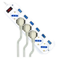 Power Socket - 6 Sockets with Switch Ewent EW3932-5M 3500W White